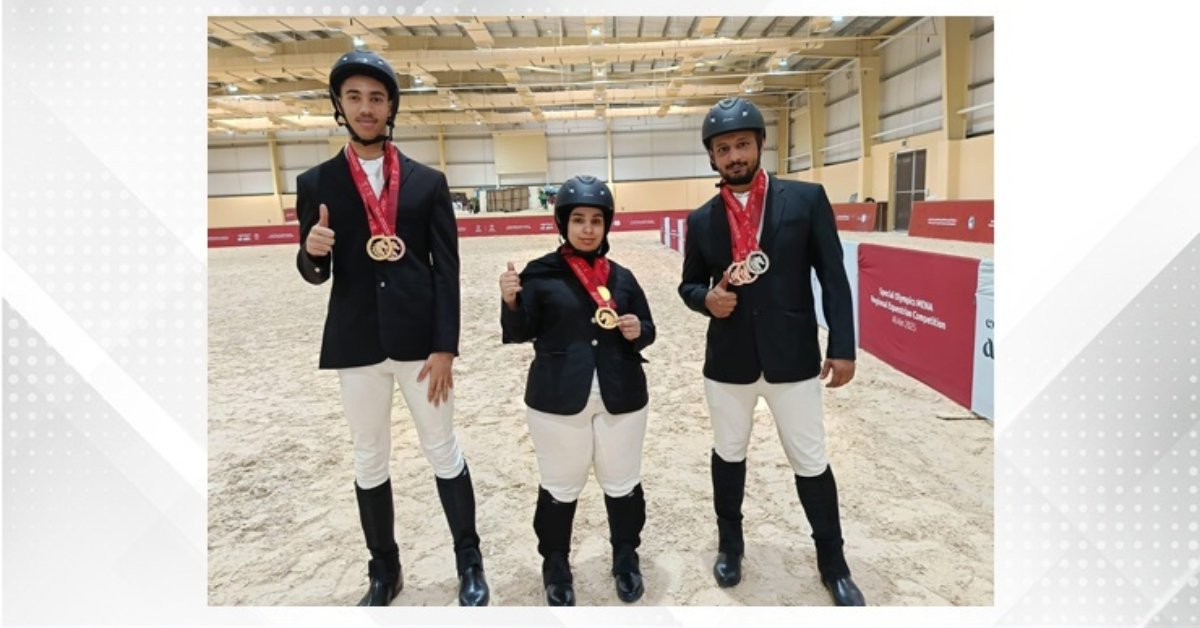 Bahrain Special Olympics team shines with 8 medals at regional equestrian competition image
