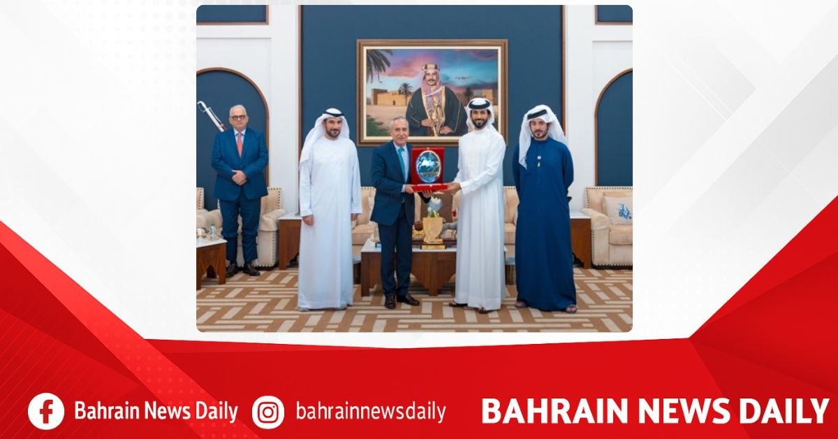 International Federation for Equestrian Sports awards His Highness Shaikh Nasser bin Hamad Al Khalifa the Gold Badge of Honour in recognition of his international leadership image