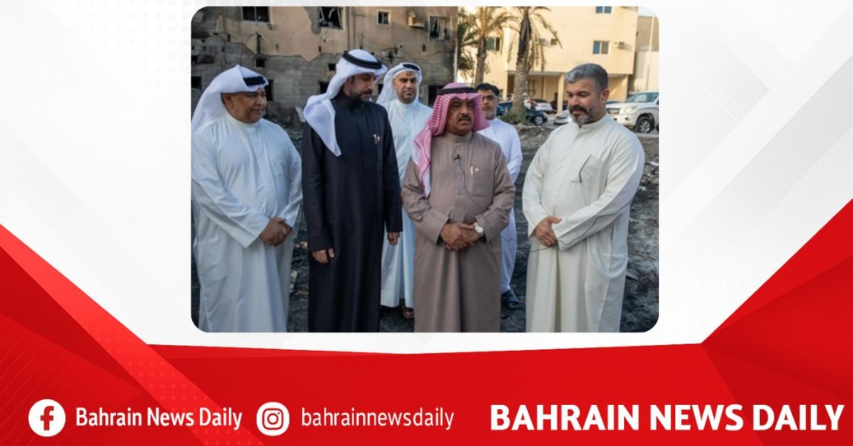 Following directives of HH Shaikh Nasser bin Hamad, RHF Acting Sec Gen inspects Arad Heritage Village fire damage