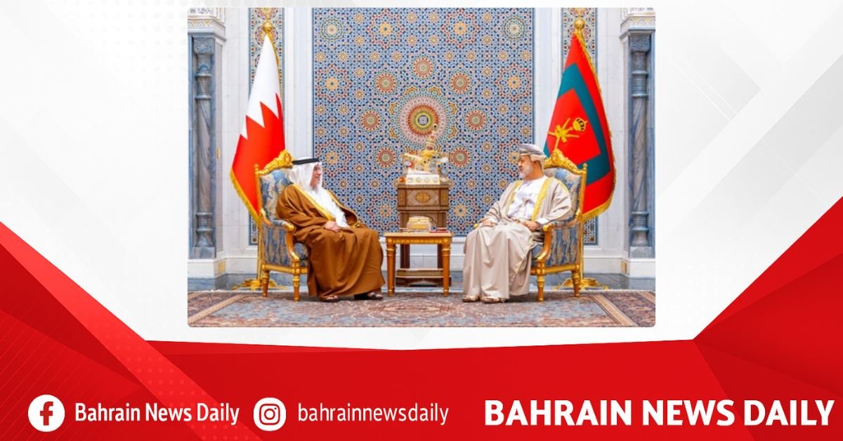 HRH the Crown Prince and Prime Minister meets with the Sultan of the Sultanate of Oman
