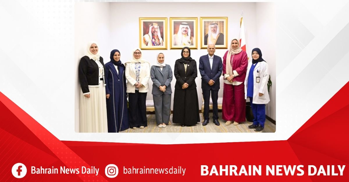 Health Minister receives Bahrain Medical Society Child and Adolescent Psychiatry Association President